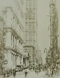 Untitled by William Walcot, 1924, drypoint etching on paper "Lower Broadway, sold Oct 2018