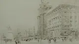 Untitled by William Walcot, 1923, drypoint etching on paper "Liverpool", sold Oct 2018