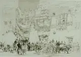 Untitled by William Walcot, 1927, drypoint etching on paper "Carthage Under the Romans", sold Oct 2018