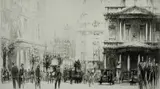 Untitled by William Walcot, 1915, drypoint etching on paper "St. Mary-le-Strand", sold Oct 2018