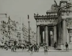 Untitled by William Walcot, 1918, drypoint etching on paper "Royal Scottish Academy", sold Oct 2018