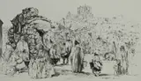 Untitled by Auguste Brouet, etching on paper "Assemble en Carmarque", sold Oct 2018