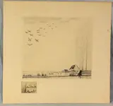 Untitled by Jean Emile Laboureur, etching "Le Vol des Canards", sold Oct 2018