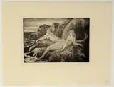 Untitled by Raphael Drouart, etching "Les Deux Sirenes", sold Oct 2018