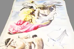 Angel of Death by Enrique Senis-Oliver, 1969, oil on canvas, sold May 2023