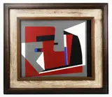 abstract by Balcomb Greene, oil on canvas, sold May 2023