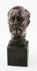 Untitled by Jo Davidson, bronze bust of President Franklin D. Roosevelt, sold May 2023