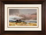 Landscape with Cloudy Skies and Old Barn by Richard Rennie, watercolour on paper, sold Sep 2021