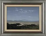 Desert Landscape by Martin Layton, 2002, oil on canvas mounted on board, sold Nov 2021