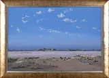 Extensive Desert Landscape by Martin Layton, oil on canvas mounted on board, sold Nov 2021