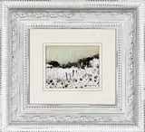 Snow Covered Landscape by Richard Rennie, watercolour on paper, sold Nov 2021