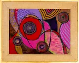 Untitled by Kayo Lennar, 1982, oil on canvas, sold Jul 2022