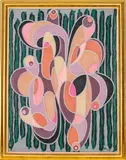 Untitled by Kayo Lennar, oil on canvas, sold Jul 2022