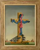 Untitled by Edward August Landon, circa 1933, oil on canvas, sold Sep 2022