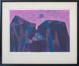 Untitled by David Shapiro, lithograph, sold Sep 2022