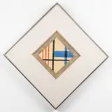 Untitled by Burgoyne Diller, mixed media drawing including graphite and crayon, sold Oct 2022