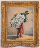 Untitled by M.E. Wien, oil on Canvas, sold Oct 2022