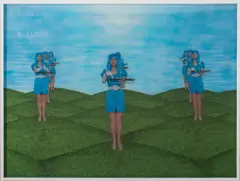 2007 by Margeaux Walter, photograph with figures that appear to move, sold Nov 2022