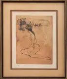 Untitled by Jean Jansem, lithograph, sold Dec 2022