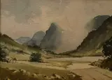 Untitled by Nolan Abbott, watercolor, offered Aug 2026
