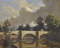 Bridge at Richmond' a study of a stone bridge over the river Swale in the Yorkshire town by Eric Hesketh Hubbard, Oil on canvas, offered Aug 2026