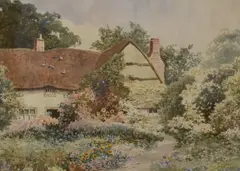 Untitled by William Stephen Coleman, Watercolour, a cottage garden scene, signed and dated, offered Aug 2026