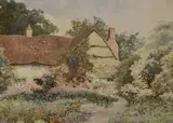 Untitled by William Stephen Coleman, Watercolour, a cottage garden scene, signed and dated, offered Aug 2026
