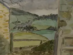 Farm Yard Scene by Vivien White, Watercolour, offered Aug 2026