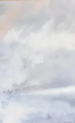 Untitled by George Kosinski, Watercolour, an abstract study of the sky in cool tones, signed and dated, offered Aug 2026