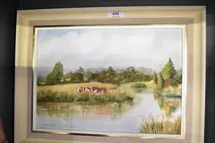 Quiet Waters - Kent by C. Balkham, Oil on board, offered Jul 2026
