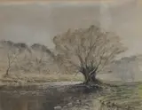 Misty Morning on the Usk by R.N Edmondson, Oil, offered Jul 2026