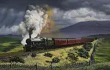The Climb to Blea Moor by Stuart Marsh G.R.A, Oil on canvas 'The Climb to Blea Moor', an accomplished study of LMS Jubilee Class, offered Jul 2026