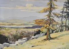 Fairy Steps by Walter Taylor, Watercolour 'Fairy Steps', an autumnal landscape study, signed and dated, offered Jul 2026