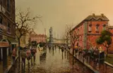 Piza Dante Napoli by Johnny Gaston, Oil on canvas 'Piza Dante Napoli', a, offered Jun 2026