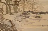 Early Snow in Cumbria by J. R Holloway, Watercolour, offered Jun 2026