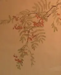 Rowan Berries by D.E Willink, Watercolour, offered Jun 2026