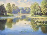 Holehird Tarn by Graham Twyford, Oil on canvas, offered Jun 2026