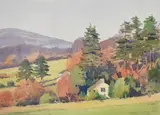 A View of Binsey' an Autumnal northern Lake District landscape by Phillip Macleod-Coupe, Watercolour, offered Jun 2026