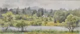 Loughrigg Tarn and Wetherlam by Christine Baines, Watercolour, offered Jun 2026