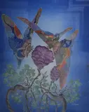 Colour print on fabric by Al Kusuma, print, offered May 2026
