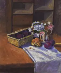 A table laden with wild by Patricia Turner, Oil, offered May 2026