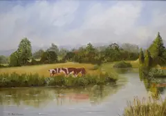 Quiet Waters - Kent by C. Balkham, Oil on board, offered May 2026