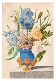 A still life of flowers in an ornate vase by Lorenzo Todini, gouache, offered Jul 2026