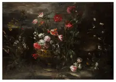 Carnations by Elisabetta Marchioni, oil on canvas, sold Jul 2026