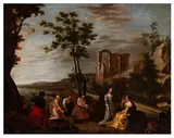 The Finding of Moses by Cornelis Adamsz Willaerts, oil on canvas, offered Jul 2026