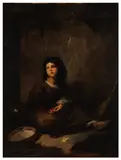 The little tambourine girl by Luis Jimenez Y Aranda, oil on canvas, sold Jul 2026