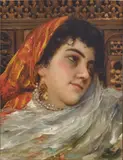 Odalisque by Fabio Fabbi, oil on canvas, offered Jul 2026