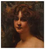 Portrait of a young woman by Gerard Leigh Hunt, oil on canvas, sold Jul 2026