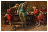 Provocation by Edgar Bundy, oil on canvas, offered Jul 2026