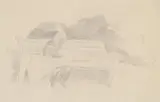 Figures on a bench by Stanley Spencer, Pencil, offered Jul 2026
